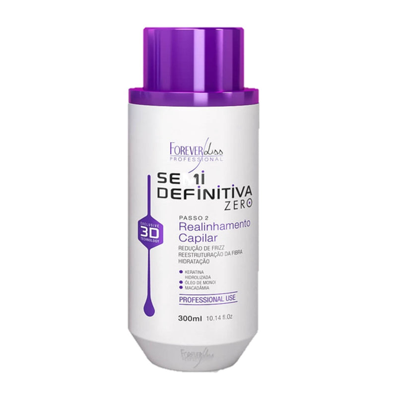 FOREVER LISS 3D ZERO SEMIDEFINITIVA CAPILLARY REALIGNMENT KIT 300ml 10.14 fl.Oz - Keratinbeauty