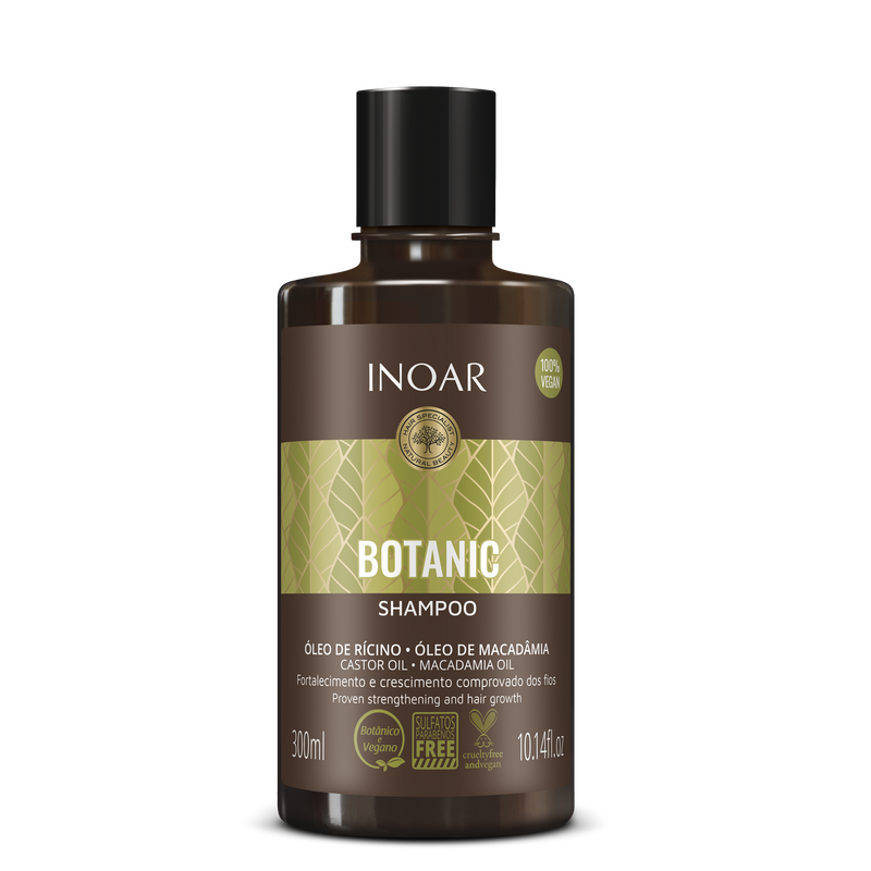 Inoar Botanic Castor Oil Shampoo 300ml - Keratinbeauty