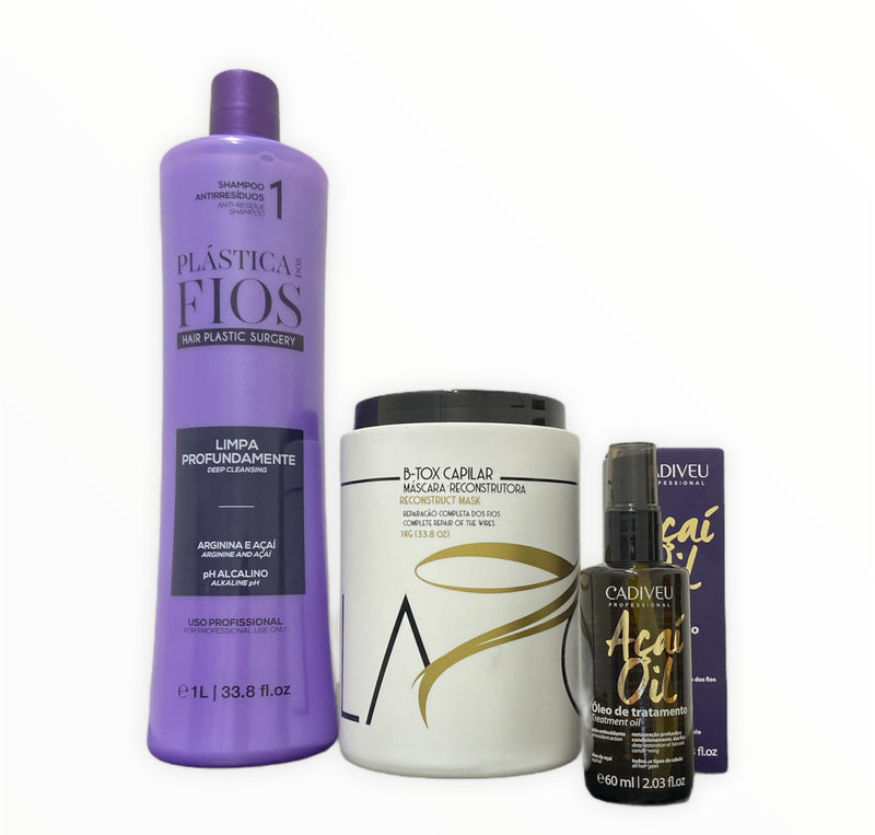 Plastica dos Fios Acai Hydrating Botox Kit - Keratinbeauty