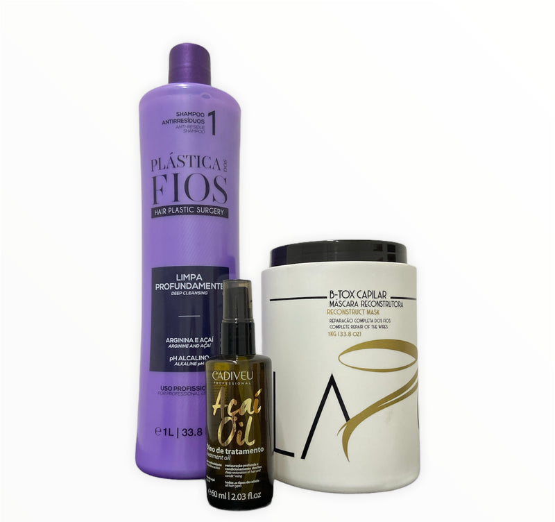 Plastica dos Fios Acai Hydrating Botox Kit - Keratinbeauty