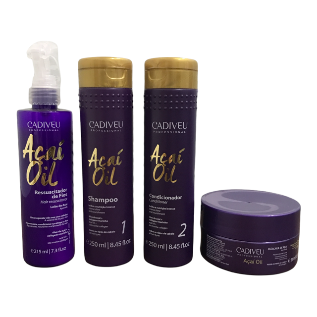 Cadiveu Professional Açaí Oil Trio Kit (3 Products) - Keratinbeauty