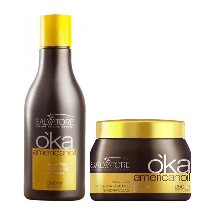 SALVATORE OKA AMERICANOIL  HAIR HYDRATING TREATMENT KIT 300ml/10,13fl.oz. - Keratinbeauty