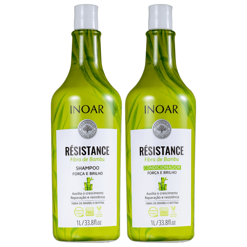 Inoar Resistance Bamboo Fiber Kit 2 x 1000ml - Keratinbeauty