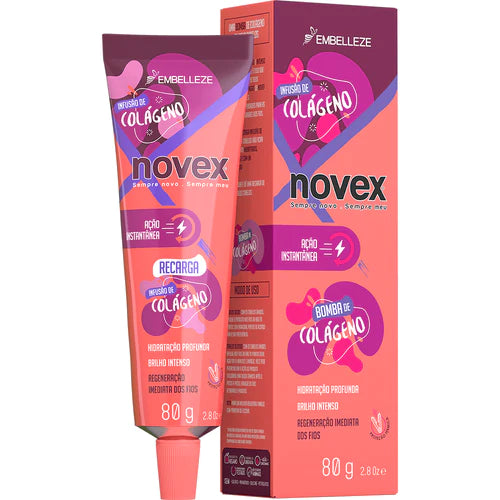 NOVEX COLLAGEN INFUSION RECHARGE FOR INSTANT HAIR REGENERATION 2.8OZ  80g - Keratinbeauty