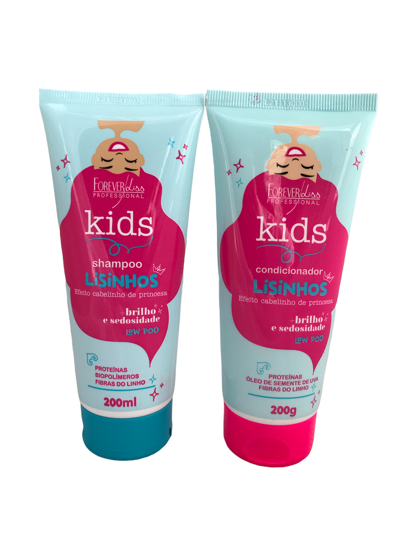 Foreverliss Kids Shampoo and Conditioner Lisinhos 200ml - Keratinbeauty