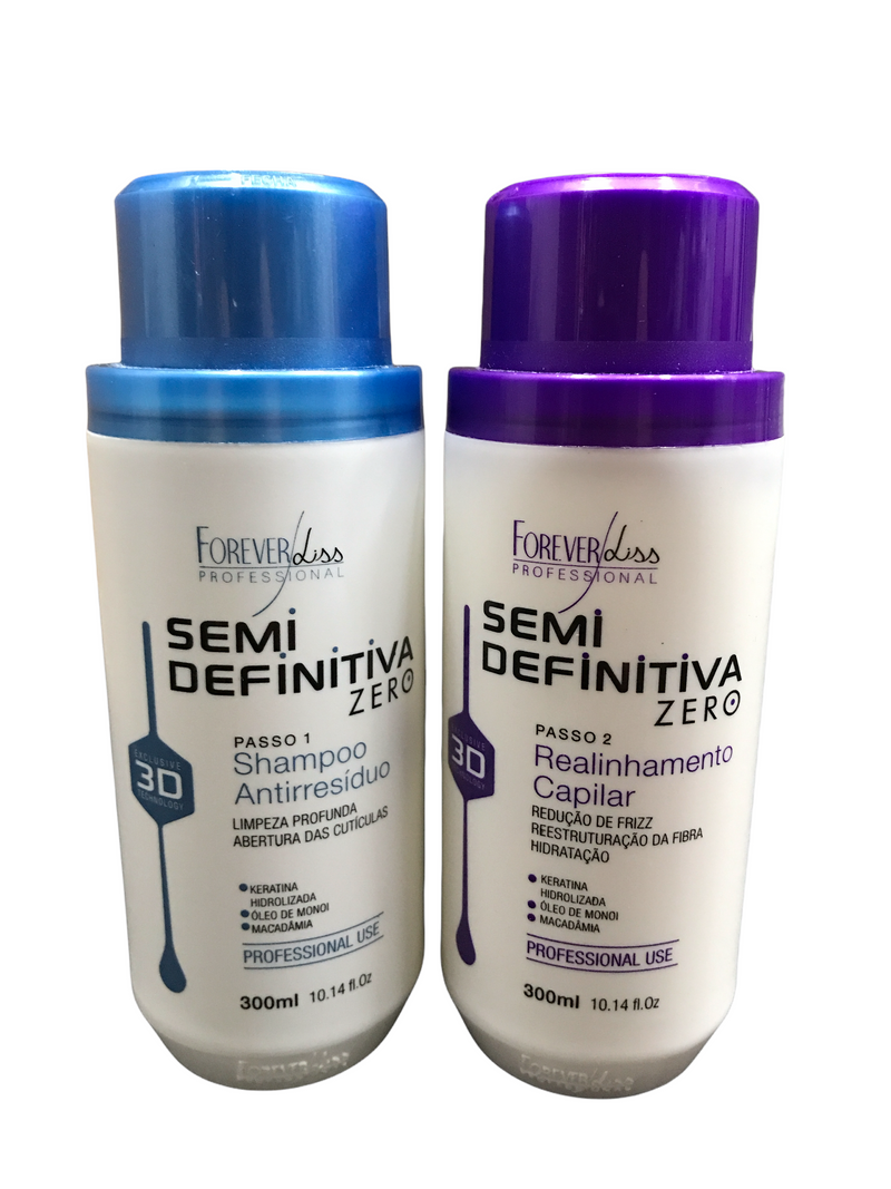 FOREVER LISS 3D ZERO SEMIDEFINITIVA CAPILLARY REALIGNMENT KIT - Keratinbeauty