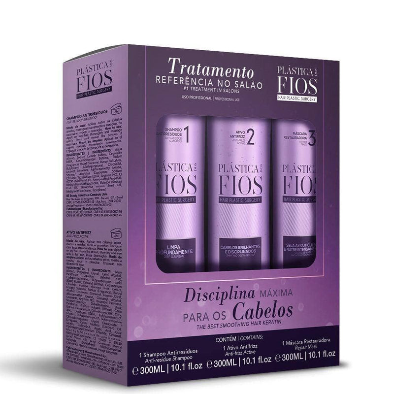 CADIVEU PLASTICA DOS FIOS TREATMENT 3 X 300ml (10.1oz) - Keratinbeauty