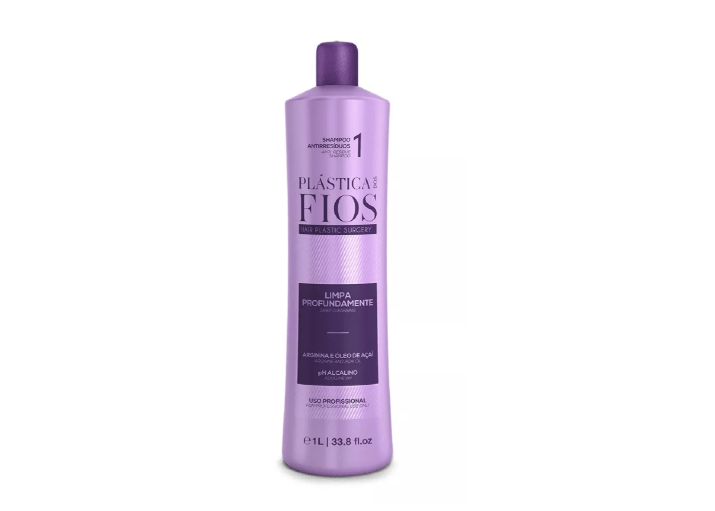 PLASTICA DOS FIOS ANTI RESIDUE SHAMPOO 33,8oz 1000ml - Keratinbeauty