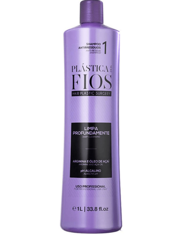 PLASTICA DOS FIOS ANTI RESIDUE SHAMPOO 33,8oz 1000ml - Keratinbeauty