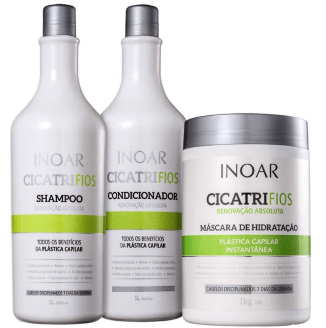 Inoar Cicatrifios Capillary Plastic Kit 3 x 1000ml - Keratinbeauty