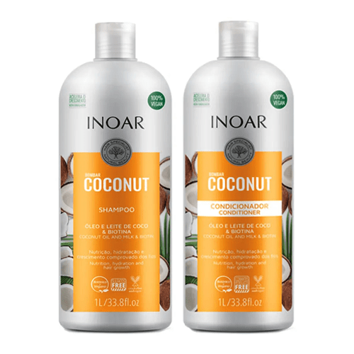 Kit Inoar Bombar Coconut 1000ml (33fl.oz) - Keratinbeauty