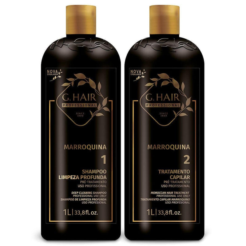 BRAZILIAN KERATIN KB MOROCCAN  HAIR TREATMENT 1000ml 34oz KIT. - Keratinbeauty